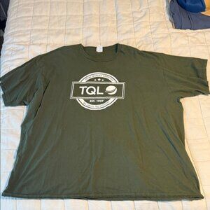 Port and Company Big and Tall Olive Graphic Tee